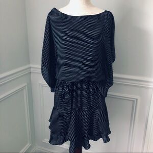 Max Studio Black/White Polka Dot Mini Dress